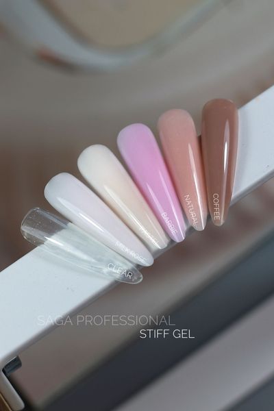 SAGA professional STIFF Gel гель-желе Natural (бежевий) 15 ml фото