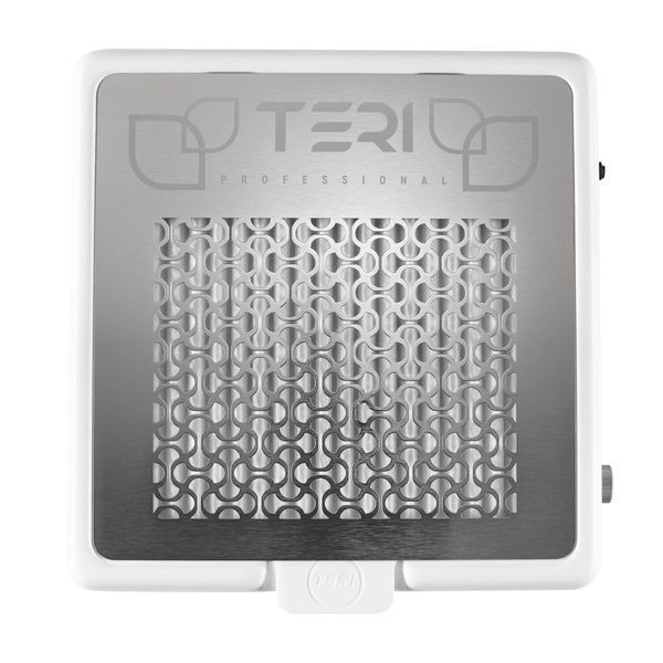 Настільна манікюрна витяжка Teri Turbo M біла (решітка металік) Настільна манікюрна витяжка Teri Turbo M біла (решітка золото) фото