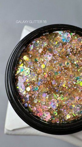 Saga professional Гель для дизайну GALAXY glitter 8мл №16 (баночка) Saga professional Гель для дизайну GALAXY glitter 8мл №16 (баночка) фото