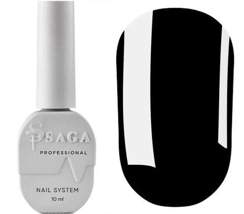 Чорний гель-лак Saga Super Black Gel Polish 10 ml Чорний гель-лак Saga Super Black Gel Polish 10 ml фото