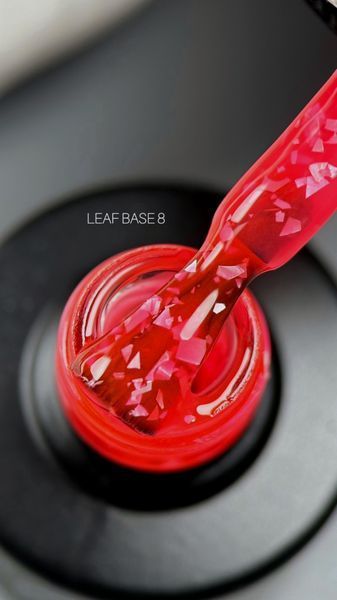 SAGA professional LEAF BASE 8 (яскраво-кораловий з поталлю), 9 мл SAGA professional LEAF BASE 8 (яскраво-кораловий з поталлю), 9 мл фото