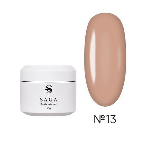 Гель для нарощування SAGA Professional Builder Gel Veil Summer бежевий №13 15 мл Гель для нарощування SAGA Professional Builder Gel Veil Summer бежевий №13 15 мл фото