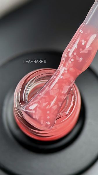 SAGA professional LEAF BASE 9 (світло-кораловий з поталлю), 9 мл SAGA professional LEAF BASE 9 (світло-кораловий з поталлю), 9 мл фото