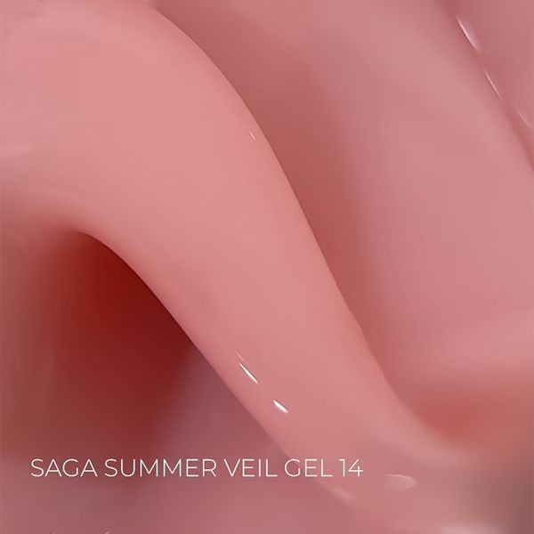 Гель для нарощування SAGA Professional Builder Gel Veil Summer персиковий №14 15 мл Гель для нарощування SAGA Professional Builder Gel Veil Summer персиковий №14 15 мл фото
