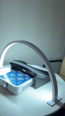 Настільна безтіньова LED Арка 50 W лампа, біла (white) Настільна безтіньова LED Арка 50 W лампа, біла (white) фото