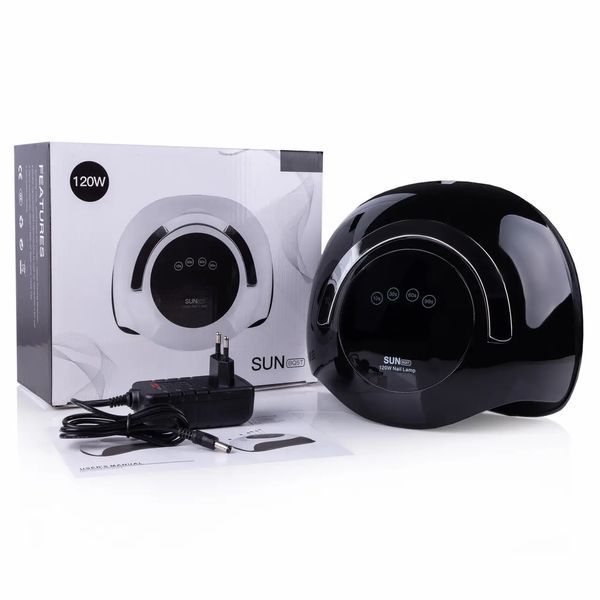 ЛАМПА ДЛЯ МАНІКЮРУ UV/LED SUN BQ-5T BLACK 120W фото