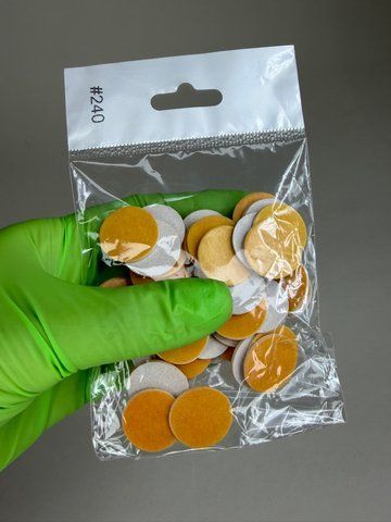 Сменные файлы NailDoza на пенной основе для пододиска 20 мм 240 grit Змінні файли NailDoza на пінній основі для пододиска 20 мм 240 grit фото