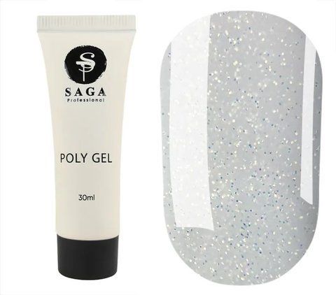 SAGA professional Полігель для нігтів POLY GEL NEW 09,  з мікроблиском 30 мл SAGA professional Полігель для нігтів POLY GEL NEW 09,  з мікроблиском 30 мл фото