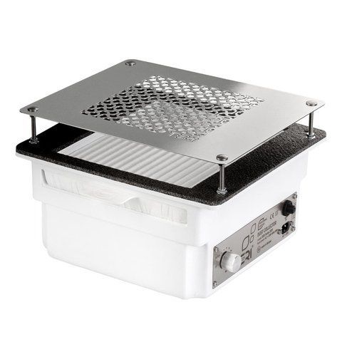 Вбудовувана манікюрна витяжка Teri Turbo біла 90W (решітка металік) Вбудовувана манікюрна витяжка Teri Turbo біла (решітка металік) фото