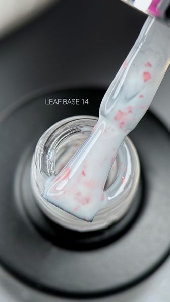 SAGA professional LEAF BASE 14 (молочний з ніжно-рожевою поталлю), 9 мл фото