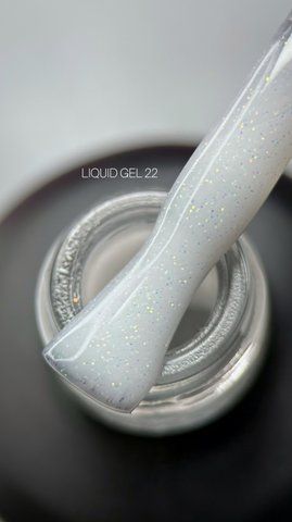 Рідкий гель Saga Professional Liquid Gel 22. молочний із шимером. 15 мл  Рідкий гель Saga Professional Liquid Gel 22. молочний із шимером. 15 мл  фото