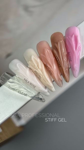 SAGA professional STIFF Gel гель-желе Pastel (холодний беж) 15 ml SAGA professional STIFF Gel гель-желе Pastel (холодний беж) 15 ml фото
