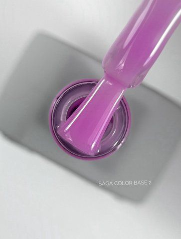 SAGA professional COLOR BASE з пензликом 02 (бузковий), 10 мл фото