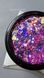 SAGA professional Galaxy glitter 08 (прозорий з голографічними рожевими блискітками), 8 мл фото 2