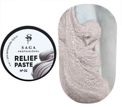 SAGA professional Паста без липкого шару Relief paste 02, 5 гр SAGA professional Паста без липкого шару Relief paste 02, 5 гр фото