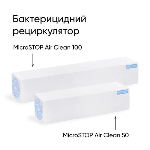 Бактерицидний рециркулятор Microstop Air Clean 50 (до 50 м2) фото