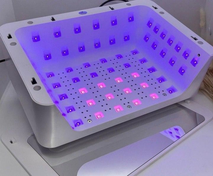 Лампа-підлокітник для нігтів LED/UV, L-1005, 120W Global Fashion, з подушкою-підлокітником, white Лампа для нігтів LED/UV, L-1005, 120W Global Fashion, з подушкою-підлокітником, white фото