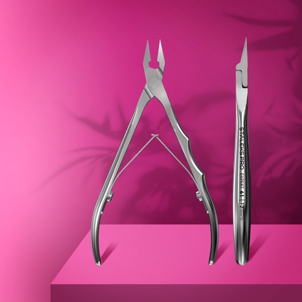 STALEKS  PRO EXPERT 61/12 MM КУСАЧКИ ПРОФЕСІЙНІ ДЛЯ НІГТЯ   PRO EXPERT 61 NE-61-12  фото