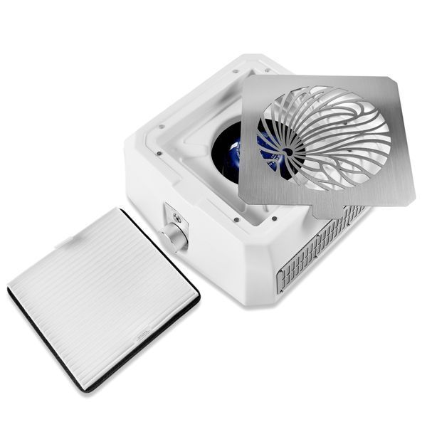 Настільна витяжка для манікюру з HEPA фільтром Microstop Base Pro White 80 W Настільна витяжка для манікюру з HEPA фільтром Microstop Base Pro White 80 W фото