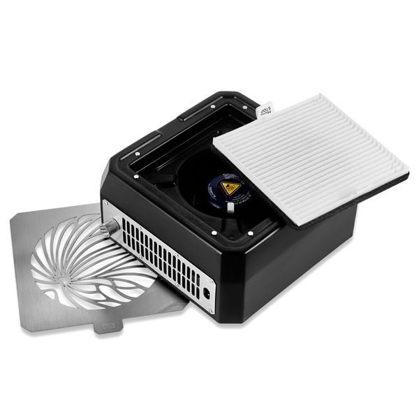 Настільна витяжка для манікюру з HEPA фільтром Microstop Base Pro Black 80 W Настільна витяжка для манікюру з HEPA фільтром Microstop Base Pro Black 80W фото