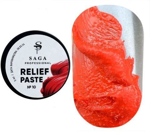 SAGA professional Паста без липкого шару Relief paste 10, 5 гр SAGA professional Паста без липкого шару Relief paste 10, 5 гр фото