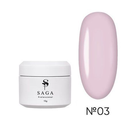 Гель для нарощування SAGA Professional Builder Gel Veil Summer рожево-бежевий №03 15 мл Гель для нарощування SAGA Professional Builder Gel Veil Summer рожево-бежевий №03 15 мл фото
