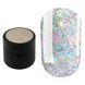 SAGA professional Galaxy glitter 09 (прозорий з голографічними молочними блискітками), 8 мл SAGA professional Galaxy glitter 09 (прозорий з голографічними молочними блискітками), 8 мл фото 1