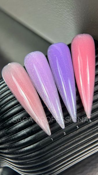 SAGA professional Shimmer Base New 3 (світлий чорничний із шиммером), 15 мл SAGA professional Shimmer Base New 3 (світлий чорничний із шиммером), 15 мл фото