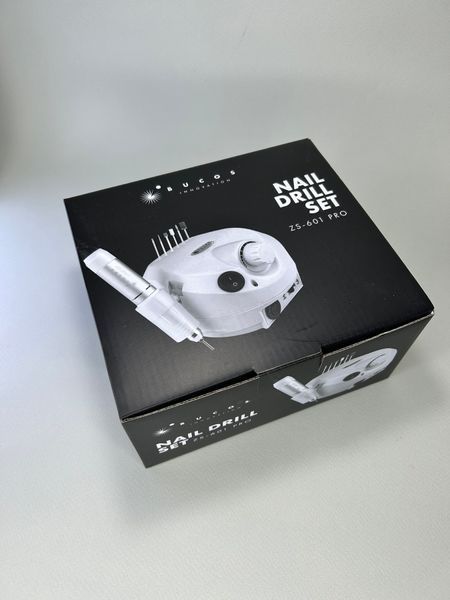 Фрезер для манікюру BUCOS Nail Drill ZS-601 PRO WHITE на 45 Вт і 35 000 об. (+6 фрез у подарунок) Фрезер для манікюру BUCOS Nail Drill ZS-601 PRO WHITE на 45 Вт і 35 000 об. (+6 фрез у подарунок) фото