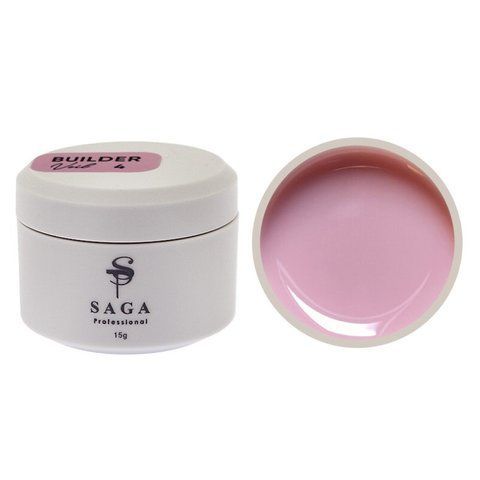 Гель для нарощування Saga Professional Builder Gel Veil 04 Rose Pink. рожевий. 15 мл Гель для нарощування Saga Professional Builder Gel Veil 04 Rose Pink. рожевий. 15 мл фото