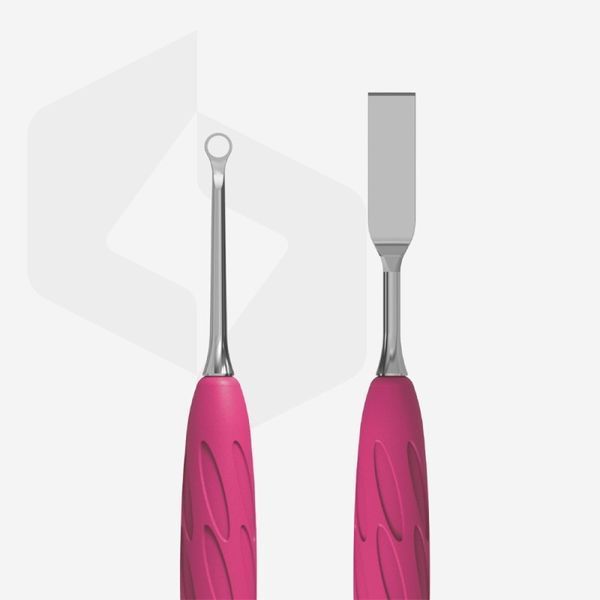 Лопатка маникюрна Staleks PRO Uniq Gummy 11 Type 1. плоский прямий пушер і мініатюрне кілечко. силіконова ручка Лопатка маникюрна Staleks PRO Uniq Gummy 11 Type 1. плоский прямий пушер і мініатюрне кілечко. силіконова ручка фото