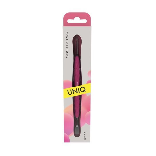 Лопатка маникюрна Staleks PRO Uniq Gummy 11 Type 1. плоский прямий пушер і мініатюрне кілечко. силіконова ручка Лопатка маникюрна Staleks PRO Uniq Gummy 11 Type 1. плоский прямий пушер і мініатюрне кілечко. силіконова ручка фото