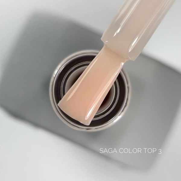 Топ для гель-лаку без липкого шару Saga Professional Top Color 03 ніжний абрикосовий 10 мл Топ для гель-лаку без липкого шару Saga Professional Top Color 03 ніжний абрикосовий 10 мл фото