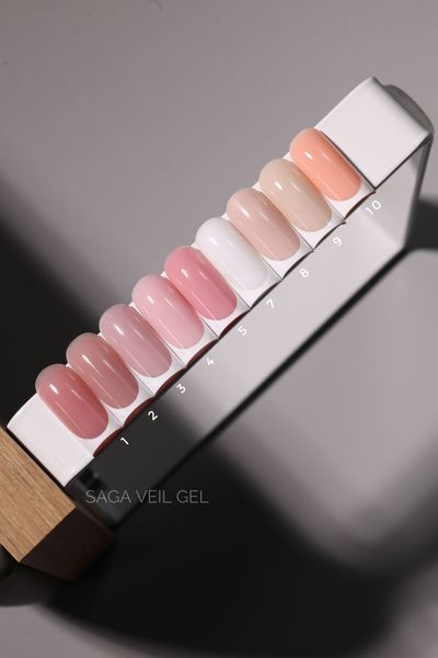 Гель для нарощування Saga Professional Builder Gel Veil 06 Clear. прозорий. 15 мл  фото