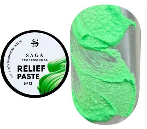 SAGA professional Паста без липкого шару Relief paste 13, 5 гр SAGA professional Паста без липкого шару Relief paste 13, 5 гр фото