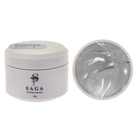 Гель для нарощування Saga Professional Builder Gel Veil 06 Clear. прозорий. 15 мл (2100994268771) Гель для нарощування Saga Professional Builder Gel Veil 06 Clear. прозорий. 15 мл  фото