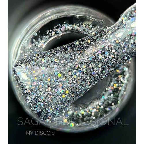 SAGA professional Гель-лак світловідбивний NY DISCO 01, 9 мл фото