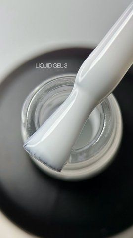 Рідкий гель для нігтів Saga Liquid gel №03, молочно-білий, 15 мл Рідкий гель для нігтів Saga Liquid gel №03, молочно-білий, 15 мл фото