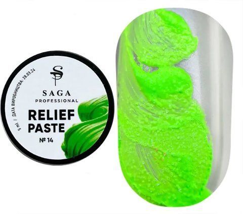 SAGA professional Паста без липкого шару Relief paste 14, 5 гр SAGA professional Паста без липкого шару Relief paste 14, 5 гр фото