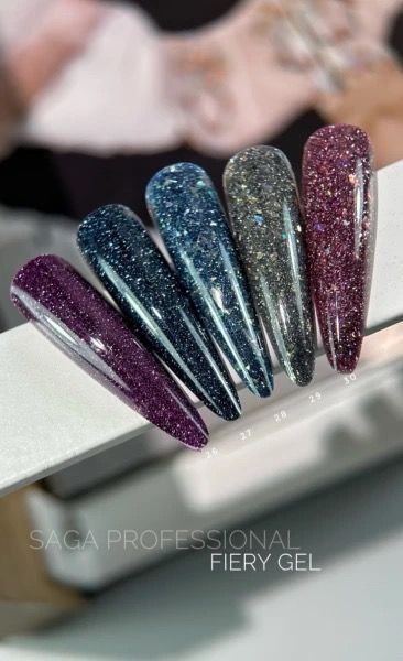 Гель-лак світловідбивний Saga Fiery Gel №29 10 мл Гель-лак світловідбивний Saga Fiery Gel №29 10 мл фото