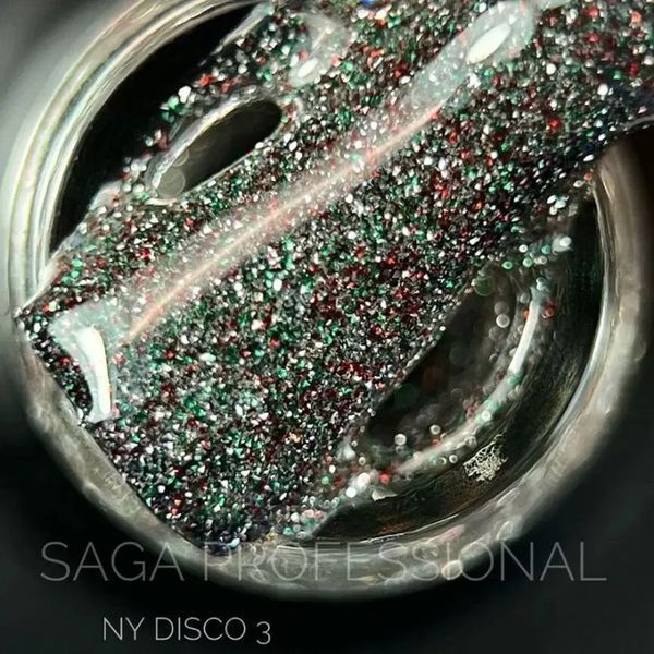 SAGA professional Гель-лак світловідбивний NY DISCO 03, 9 мл SAGA professional Гель-лак світловідбивний NY DISCO 03, 9 мл фото