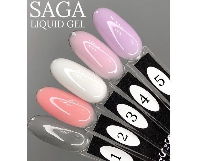 Рідкий гель для нігтів Saga Liquid gel №04, ніжно-рожевий, 15 мл Рідкий гель для нігтів Saga Liquid gel №04, ніжно-рожевий, 15 мл фото