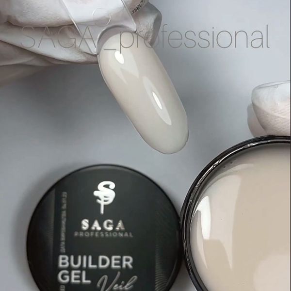 Гель для нарощування Saga Professional Builder Gel Veil 09. Mokko фото