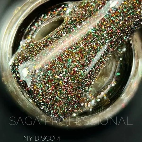 SAGA professional Гель-лак світловідбивний NY DISCO 04, 9 мл фото
