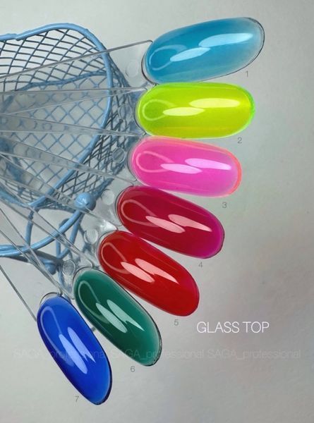 SAGA professional Вітражний топ без липкого шару GLASS 04, 10 мл SAGA professional Вітражний топ без липкого шару GLASS 04, 10 мл фото