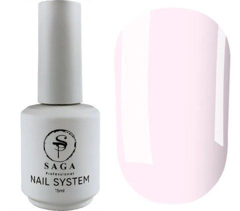 SAGA professional Base Elastic з пензликом 2 (молочний рожевий), 15 мл SAGA professional Base Elastic з пензликом 2 (молочний рожевий), 15 мл фото