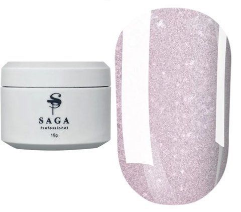 SAGA professional Shimmer Base New 10 (ніжно-рожевий із шиммером), 15 мл SAGA professional Shimmer Base New 10 (ніжно-рожевий із шиммером), 15 мл фото