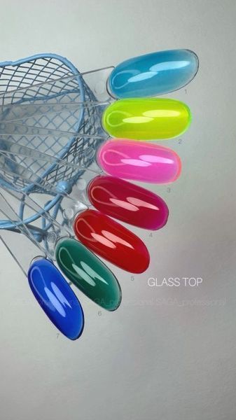 SAGA professional Вітражний топ без липкого шару GLASS 06, 10 мл SAGA professional Вітражний топ без липкого шару GLASS 06, 10 мл фото