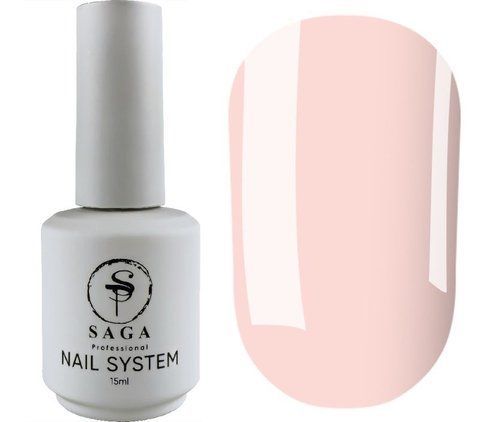 SAGA professional Base Elastic з пензликом 4 (персиково-рожевий), 15 мл SAGA professional Base Elastic з пензликом 4 (персиково-рожевий), 15 мл фото
