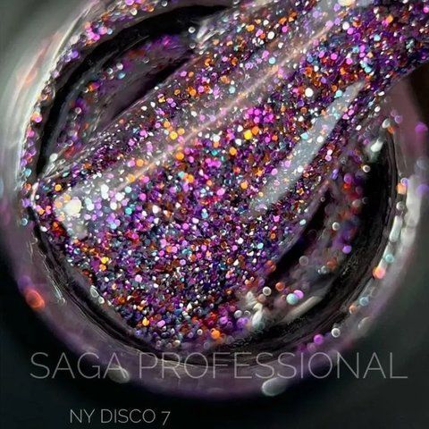 SAGA professional Гель-лак світловідбивний NY DISCO 07 SAGA professional Гель-лак світловідбивний NY DISCO 07,  фото